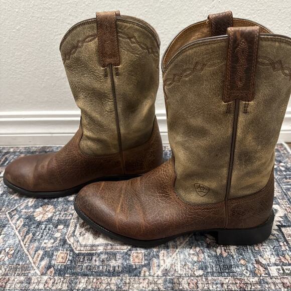 Ariat Rambler Western Cowboy Boots Men's Sz 9 EE  Soft Leather - Picture 4 of 9